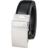 DOCKERS Men’s Custom Fit Belts-with Track Pressure Locking Buckle Technology(Black)