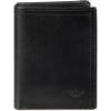 DOCKERS Men’s Extra Capacity Slim Profile Trifold Wallet with Multiple Card Slots and Id Window(Black Z-Fold)