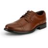 DOCKERS Mens Garfield Dress Cap Toe Oxford Shoe – Wide Widths Available(Tan)