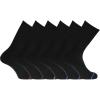 DOCKERS Men’s Performance Socks – 3-Pairs and 6-Pairs Athletic and Dress Crew Socks for Men(Black 58 (6 Pairs))