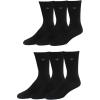 DOCKERS Men’s Performance Socks – 3-Pairs and 6-Pairs Athletic and Dress Crew Socks for Men(Black 81 (6 Pairs))