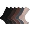 DOCKERS Men’s Performance Socks – 3-Pairs and 6-Pairs Athletic and Dress Crew Socks for Men(Tan Multi 2 (6 Pairs))