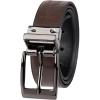 Dockers Boy’s Big Reversible Two-In-One Dress and Casual Belts(Black/Brown Feather)