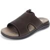 Dockers Men’s Barlin Slide Sandal(Dark Brown/Black)