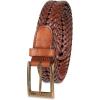 Dockers Men’s Leather Braided Fully Adjustable Belt(Tan)