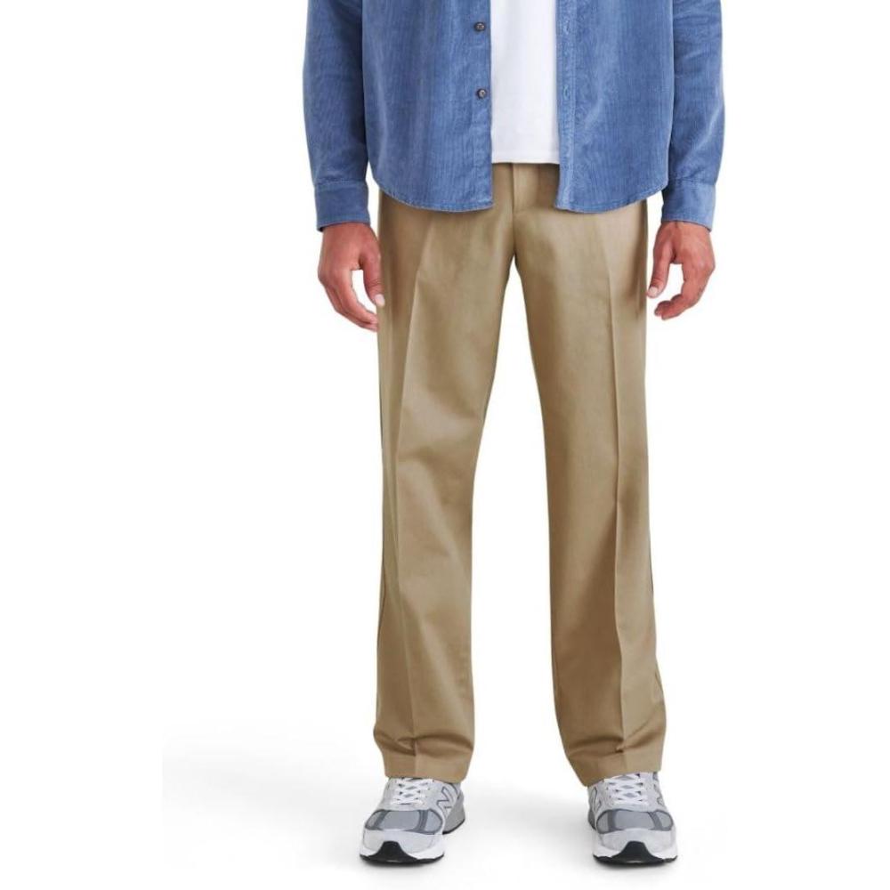 imageDockers Mens Classic Fit Signature Iron Free Khaki with Stain Defender Pants Regular and Big ampamp TallNew British Khaki
