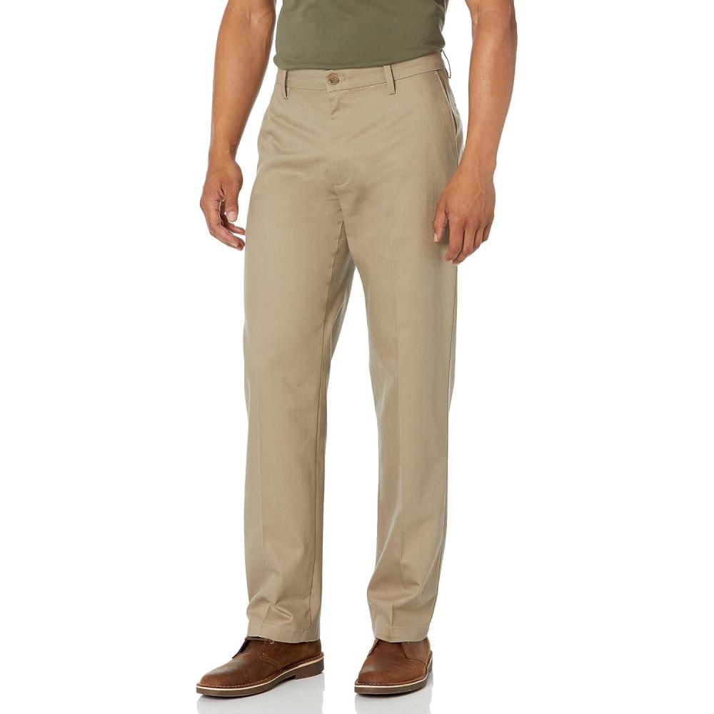 imageDockers Mens Classic Fit Signature Iron Free Khaki with Stain Defender Pants Regular and Big ampamp TallTimberwolf