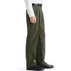 Classic Fit Signature Iron Free Khaki with Stain Defender Pants – Pleated (Regular and Big & Tall)(Army Green)