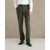 Classic Fit Signature Iron Free Khaki with Stain Defender Pants – Pleated (Regular and Big & Tall)(Army Green)