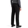 Classic Fit Signature Iron Free Khaki with Stain Defender Pants – Pleated (Regular and Big & Tall)(Beautiful Black)