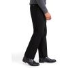 Classic Fit Signature Iron Free Khaki with Stain Defender Pants – Pleated (Regular and Big & Tall)(Beautiful Black)