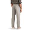 Classic Fit Signature Iron Free Khaki with Stain Defender Pants – Pleated (Regular and Big & Tall)(Cloud)