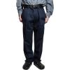 Classic Fit Signature Iron Free Khaki with Stain Defender Pants – Pleated (Regular and Big & Tall)(Navy Blazer)