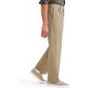 Classic Fit Signature Iron Free Khaki with Stain Defender Pants – Pleated (Regular and Big & Tall)(New British Khaki)
