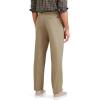 Classic Fit Signature Iron Free Khaki with Stain Defender Pants – Pleated (Regular and Big & Tall)(New British Khaki)