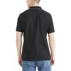 DOCKERS Mens Short Sleeve Perfect Performance Polo (Regular and Big & Tall)(Beautiful Black)