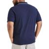 DOCKERS Mens Short Sleeve Perfect Performance Polo (Regular and Big & Tall)(Navy Blazer)