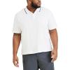 DOCKERS Mens Short Sleeve Perfect Performance Polo (Regular and Big & Tall)(Lucent White)