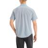 DOCKERS Men’s Classic Fit Short Sleeve Signature Shirt with Stain Defender((New) Dean Eoe Tourmaline Pattern)