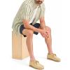 DOCKERS Men’s Classic Fit Short Sleeve Signature Shirt with Stain Defender((New) Sambria Dusty Yellow Stripe)