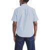 DOCKERS Men’s Regular Fit Short Sleeve Casual Shirt (Standard and Big & Tall)(Light Blue Wash – Solid (Chambray))