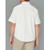 DOCKERS Men’s Regular Fit Short Sleeve Casual Shirt (Standard and Big & Tall)(Luncent White – Riviera)