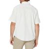 DOCKERS Men’s Regular Fit Short Sleeve Casual Shirt (Standard and Big & Tall)(Luncent White – Riviera)