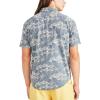 DOCKERS Men’s Regular Fit Short Sleeve Casual Shirt (Standard and Big & Tall)(Vintage Indigo Blue – Natural Bridges Print (Poplin))
