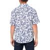 DOCKERS Men’s Regular Fit Short Sleeve Ultimate Shirt((New) Palmero Slub Lucent White Print)