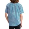 Dockers Men’s Classic Fit Short Sleeve Signature Comfort Flex Shirt (Standard and Big & Tall)(Blue Pollen Delft Print)