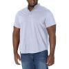 Dockers Men’s Classic Fit Short Sleeve Signature Comfort Flex Shirt (Standard and Big & Tall)(Delft Blue – End on End)
