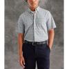Dockers Men’s Classic Fit Short Sleeve Signature Comfort Flex Shirt (Standard and Big & Tall)(Grey – Yucca High Rise Plaid)