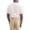 Dockers Men’s Classic Fit Short Sleeve Signature Comfort Flex Shirt (Standard and Big & Tall)(Orange Ochre – Alleman Plaid)