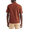 Dockers Men’s Short Sleeve Camp Collar Shirt (Regular and Big & Tall)(Orange – Mirage Picante (Slub))