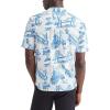 Dockers Men’s Short Sleeve Camp Collar Shirt (Regular and Big & Tall)(Outpost Ceramic Blue (Slub))