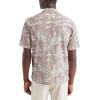 Dockers Men’s Short Sleeve Camp Collar Shirt (Regular and Big & Tall)(Pink – Fawn Print)