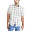 DOCKERS Men’s Regular Fit Short Sleeve Casual Shirt (Standard and Big & Tall)(Green Milieu – Guadalupe Plaid (Poplin))