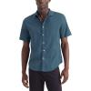 DOCKERS Men’s Regular Fit Short Sleeve Casual Shirt (Standard and Big & Tall)(Indian Teal)