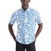 DOCKERS Men’s Regular Fit Short Sleeve Casual Shirt (Standard and Big & Tall)(Lagoon Ceramic Blue)