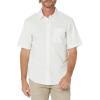 DOCKERS Men’s Regular Fit Short Sleeve Casual Shirt (Standard and Big & Tall)(Luncent White – Riviera)