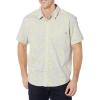 DOCKERS Men’s Regular Fit Short Sleeve Casual Shirt (Standard and Big & Tall)(Saffron Orange – Cabrillo Plaid (Slub))