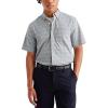 Dockers Men’s Classic Fit Short Sleeve Signature Comfort Flex Shirt (Standard and Big & Tall)(Grey – Yucca High Rise Plaid)