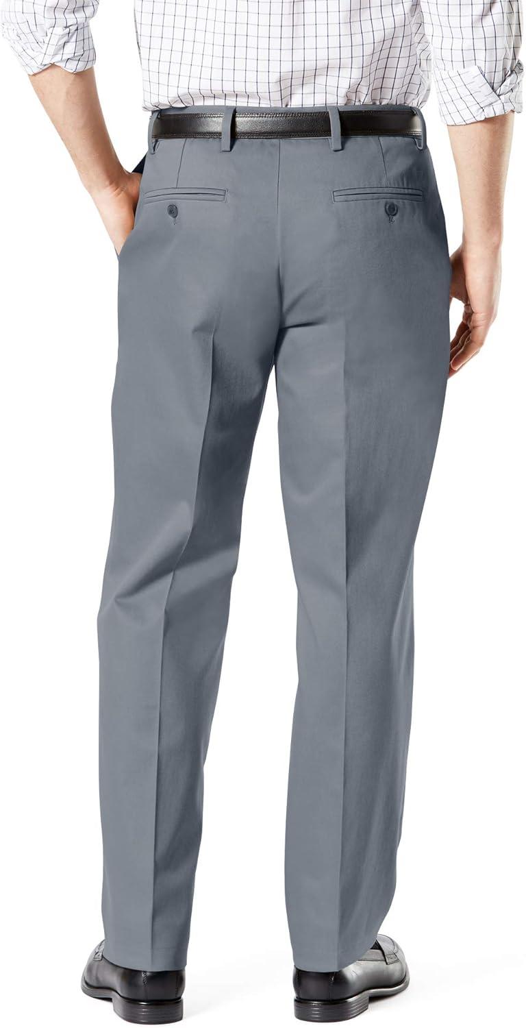 imageDockers Mens Classic Fit Signature Khaki Lux Cotton Stretch PantsBurma Grey
