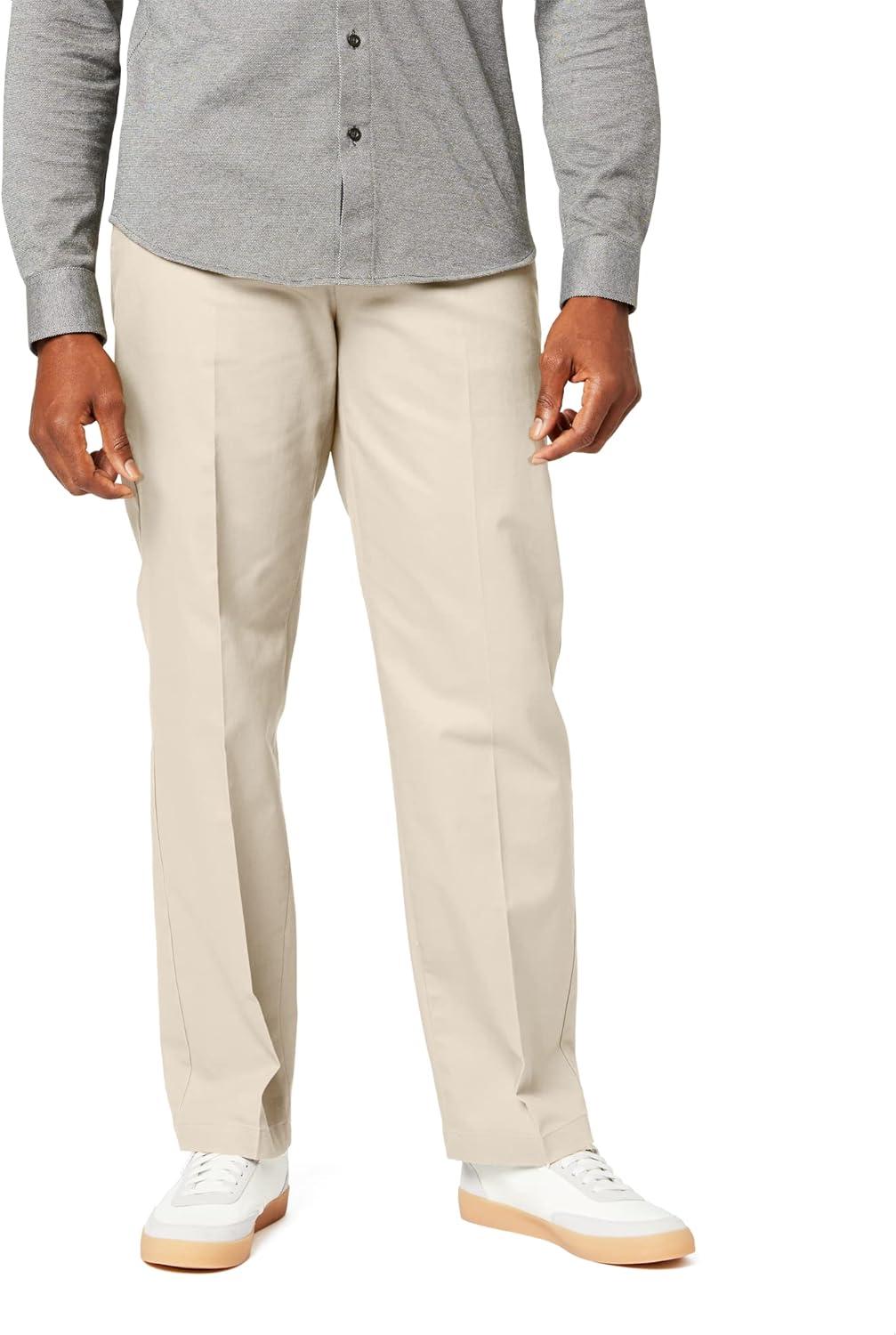 imageDockers Mens Classic Fit Signature Khaki Lux Cotton Stretch PantsCloud
