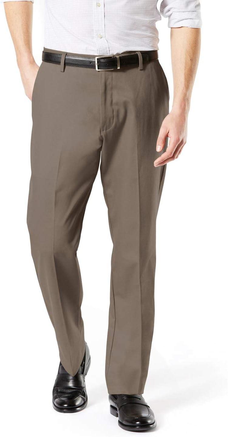 imageDockers Mens Classic Fit Signature Khaki Lux Cotton Stretch PantsDark Pebble