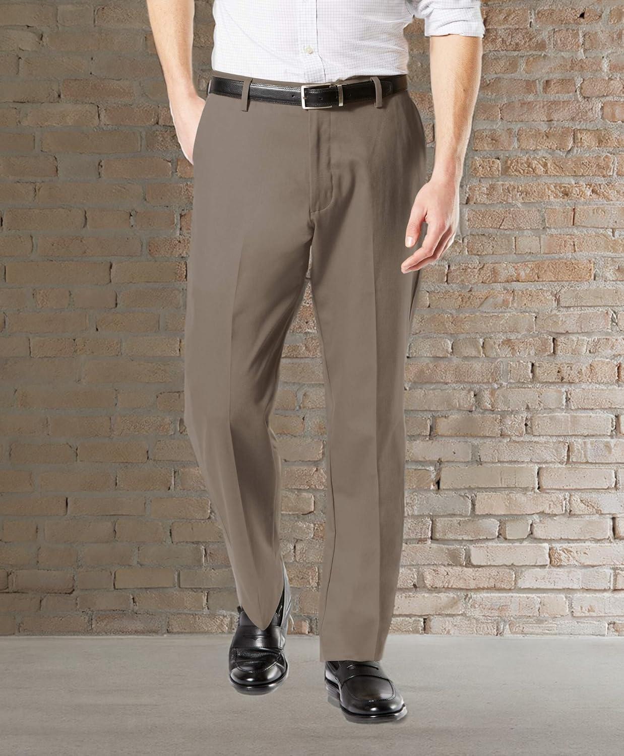 imageDockers Mens Classic Fit Signature Khaki Lux Cotton Stretch PantsDark Pebble
