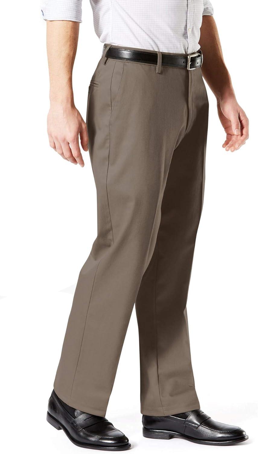 imageDockers Mens Classic Fit Signature Khaki Lux Cotton Stretch PantsDark Pebble