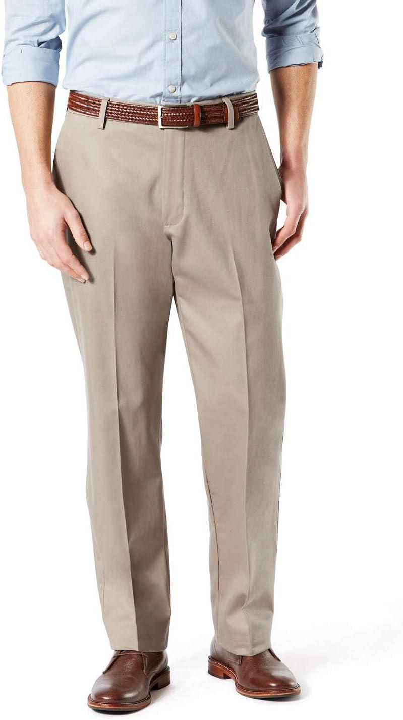 imageDockers Mens Classic Fit Signature Khaki Lux Cotton Stretch PantsTimberwolf