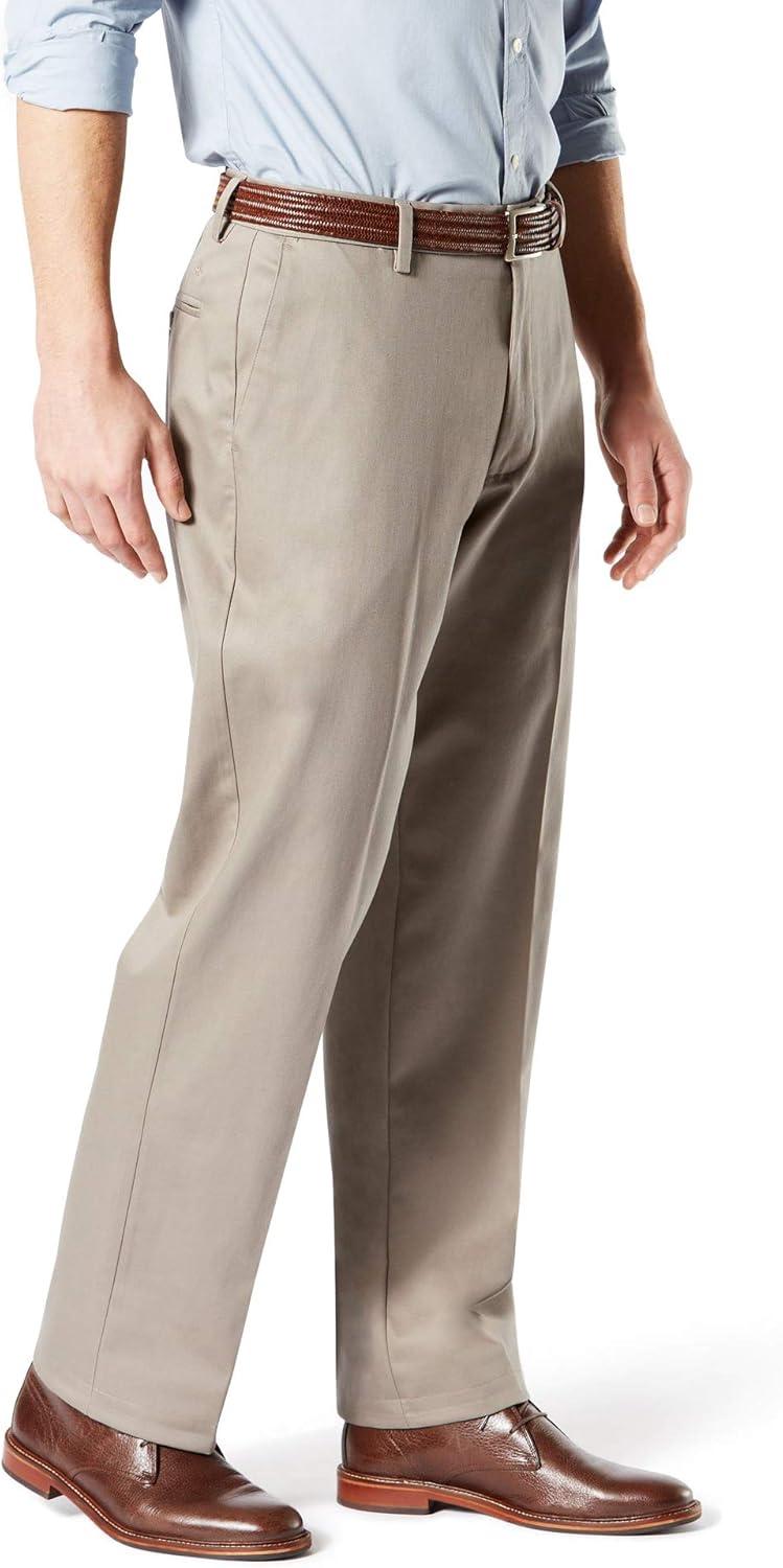 imageDockers Mens Classic Fit Signature Khaki Lux Cotton Stretch PantsTimberwolf
