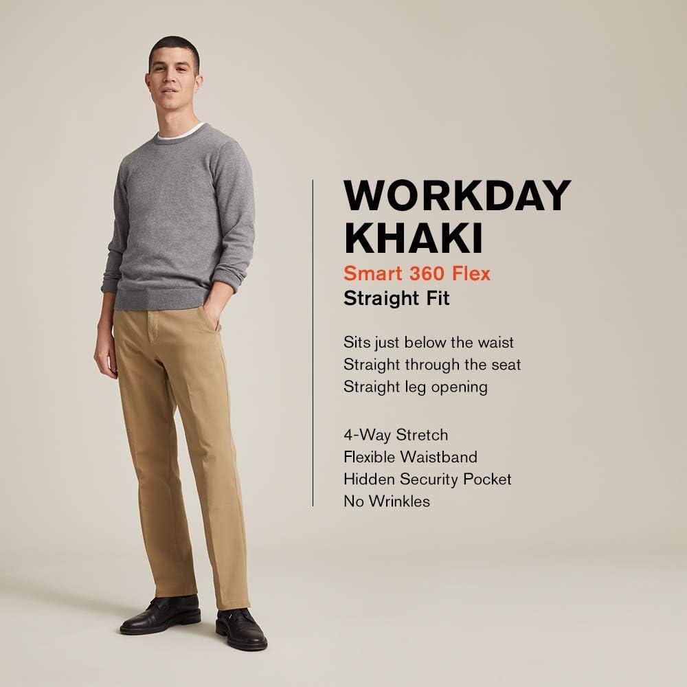 imageDockers Mens Classic Fit Workday Khaki Smart 360 FLEX Pants Standard and Big ampamp Tall